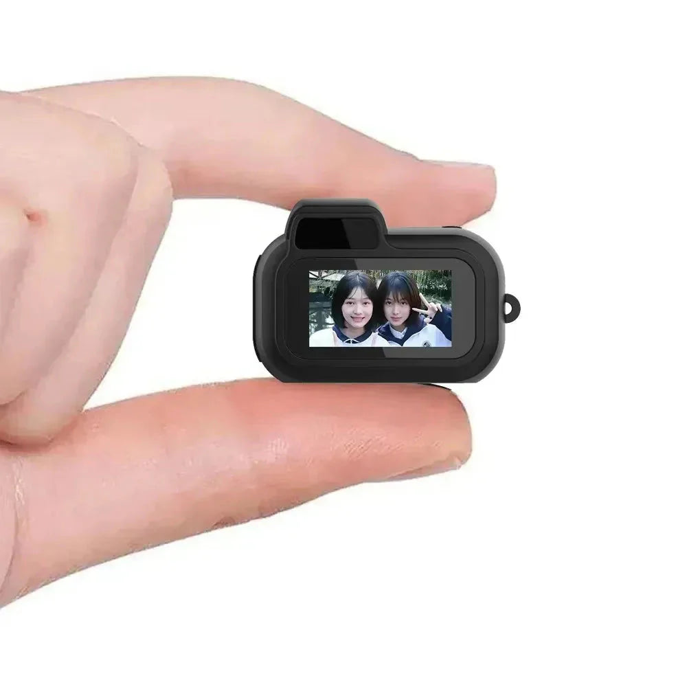 Mini Slr-Shaped 1080P Pocket DV Camera – Portable Body Cam, Action Camera with Display Screen, Loop Recording, & Filters 