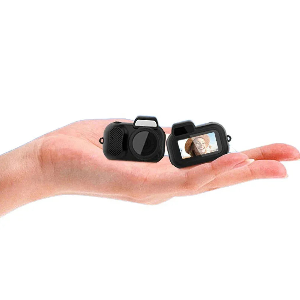 Mini Slr-Shaped 1080P Pocket DV Camera – Portable Body Cam, Action Camera with Display Screen, Loop Recording, & Filters 